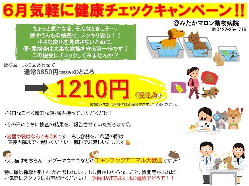 6月の「気軽に健康チェック」キャンペーン！